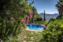 An oasis of tranquility in lush Mediterranean gardens